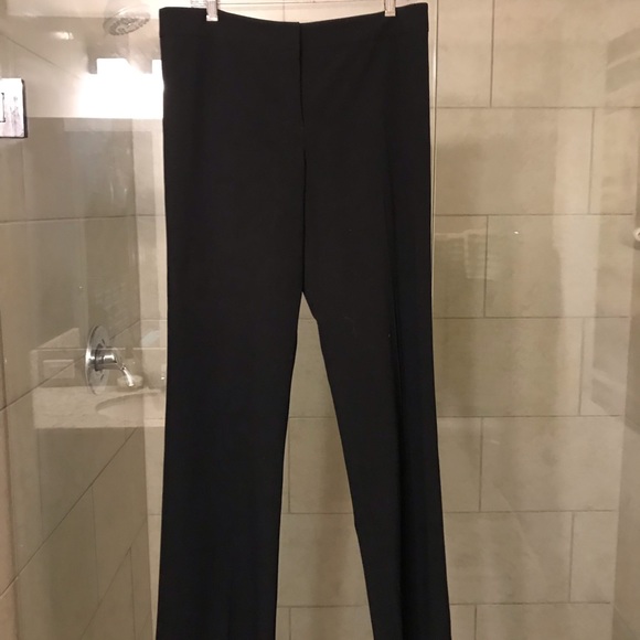 BCBG Black Pants. No Pockets for Smooth Look Straight Leg Size 10 - Picture 6 of 8